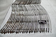 Stainless Steel Harley Davidson Production Windshield Trim Custom Brackets AFTER Chrome-Like Metal Polishing - Stainless Steel Manufacturing Polishing / Production Polishing