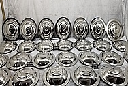 Stainless Steel Breather Lids AFTER Chrome-Like Metal Polishing and Buffing Services - Stainless Steel Polishing Services 