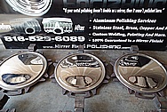 Stainless Steel Railroad Tank Car Lids - Tops AFTER Chrome-Like Metal Polishing - Stainless Steel Manufacturing Polishing / Production Polishing