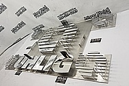 UHLIG Stainless Steel Sign Art AFTER Chrome-Like Metal Polishing and Buffing Services / Restoration Services - Aluminum Polishing