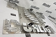 UHLIG Stainless Steel Sign Art AFTER Chrome-Like Metal Polishing and Buffing Services / Restoration Services - Aluminum Polishing