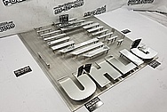 UHLIG Stainless Steel Sign Art AFTER Chrome-Like Metal Polishing and Buffing Services / Restoration Services - Aluminum Polishing