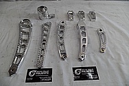 Vance & Hines Aluminum Motorcycle Parts AFTER Chrome-Like Metal Polishing - Stainless Steel Manufacturing Polishing / Production Polishing