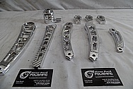 Vance & Hines Aluminum Motorcycle Parts AFTER Chrome-Like Metal Polishing - Stainless Steel Manufacturing Polishing / Production Polishing