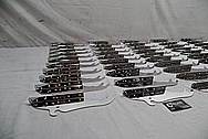 Stainless Steel Harley Davidson Production Fairing Brackets AFTER Chrome-Like Metal Polishing - Stainless Steel Manufacturing Polishing / Production Polishing