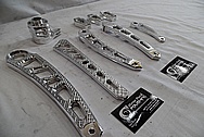 Vance & Hines Aluminum Motorcycle Parts AFTER Chrome-Like Metal Polishing - Stainless Steel Manufacturing Polishing / Production Polishing