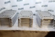 Aluminum Medical Fibrillation Machine Pieces Sand Moulding / Invetstment Castings AFTER Chrome-Like Metal Polishing and Buffing Services / Restoration Services - Aluminum Polishing - Sand Casting - Investment Casting 