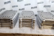 Aluminum Medical Fibrillation Machine Pieces Sand Moulding / Invetstment Castings AFTER Chrome-Like Metal Polishing and Buffing Services / Restoration Services - Aluminum Polishing - Sand Casting - Investment Casting 