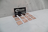Copper Coupon Pieces AFTER Chrome-Like Metal Polishing - Copper Polishing - Manufacture Polishing