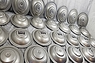 Stainless Steel Manufacturer Breather Lids BEFORE Chrome-Like Metal Polishing and Buffing Services - Stainless Steel Polishing Services - Manufacturer Polishing