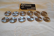 Titanium Discs / Coupons BEFORE Chrome-Like Metal Polishing - Titanium Polishing Services - Manufacturer Polishing Services