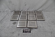 Stainless Steel Drain Sets BEFORE Chrome-Like Metal Polishing and Buffing Services - Stainless Steel Polishing - Manufacturer Polishing Services 