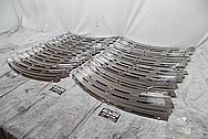 Harley Davidson Motorcycle Stainless Steel Windshield Trim Pieces BEFORE Chrome-Like Metal Polishing and Buffing Services - Stainless Steel Polishing - Manufacturer Polishing Services 