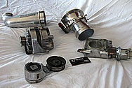 Saleen Mustang Aluminum IAC Sensor / Throttle Body BEFORE Chrome-Like Metal Polishing and Buffing Services / Restoration Services