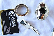 Brass Door Trim Pieces and Handle Set AFTER Chrome-Like Metal Polishing and Buffing Services