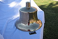 Bronze Train Bell AFTER Chrome-Like Metal Polishing and Buffing Services