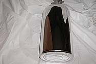 Steel Nitrous Bottle AFTER Chrome-Like Metal Polishing and Buffing Services