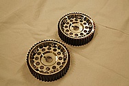 Toyota Supra 2JZGTE Aluminum Cam Gears AFTER Chrome-Like Metal Polishing and Buffing Services