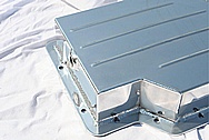 V8 Steel Transmission Pan AFTER Chrome-Like Metal Polishing and Buffing Services