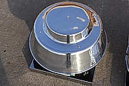Emerson Centrifugal Roof Ventilator System AFTER Chrome-Like Metal Polishing and Buffing Services