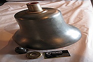 Bronze Old Train Bell BEFORE Chrome-Like Metal Polishing and Buffing Services