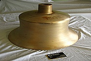 Bronze Train Bell BEFORE Chrome-Like Metal Polishing and Buffing Services