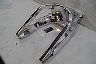Aluminum Motorcycle Swingarm AFTER Chrome-Like Metal Polishing and Buffing Services / Restoration Services