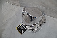 Aluminum Motorcycle Engine Cover AFTER Chrome-Like Metal Polishing and Buffing Services / Restoration Services