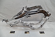 2016 Honda CRF 250R Aluminum Motorcycle Frame AFTER Chrome-Like Metal Polishing and Buffing Services / Restoration Services