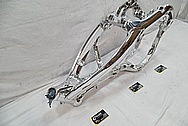 2016 Honda CRF 250R Aluminum Motorcycle Frame AFTER Chrome-Like Metal Polishing and Buffing Services / Restoration Services