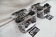 Aluminum Cylinder Heads AFTER Chrome-Like Metal Polishing and Buffing Services / Restoration Services