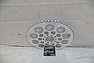 Aluminum Motorcycle Brake Rotor AFTER Chrome-Like Metal Polishing and Buffing Services / Restoration Services