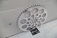 Aluminum Motorcycle Brake Rotor AFTER Chrome-Like Metal Polishing and Buffing Services / Restoration Services