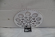 Aluminum Motorcycle Brake Rotor AFTER Chrome-Like Metal Polishing and Buffing Services / Restoration Services