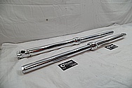 Aluminum Motorcycle Front Forks AFTER Chrome-Like Metal Polishing and Buffing Services / Restoration Services