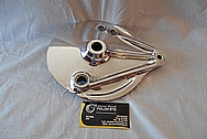 Aluminum Motorcycle Brake Cover Piece AFTER Chrome-Like Metal Polishing and Buffing Services / Restoration Services