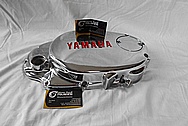 Yamaha Aluminum Engine Cover BEFORE Chrome-Like Metal Polishing and Buffing Services / Restoration Services