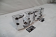 1967 Harley Davidson Aluminum Rocker Box Covers AFTER Chrome-Like Metal Polishing and Buffing Services / Restoration Services