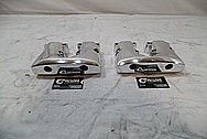 Custom Chopper Aluminum Rocker Boxes AFTER Chrome-Like Metal Polishing and Buffing Services / Restoration Services