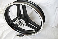 Harley Davidson Aluminum XR1200 Wheel AFTER Chrome-Like Metal Polishing and Buffing Services