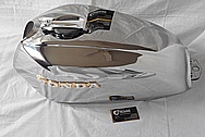 Honda Motorcycle Aluminum Gas Tank AFTER Chrome-Like Metal Polishing and Buffing Services / Restoration Services