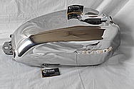 Honda Motorcycle Aluminum Gas Tank AFTER Chrome-Like Metal Polishing and Buffing Services / Restoration Services