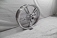 2014 Harley Davidson Street Glide Motorcycle Front Wheel AFTER Chrome-Like Metal Polishing and Buffing Services / Restoration Services