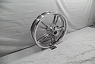 2014 Harley Davidson Street Glide Motorcycle Front Wheel AFTER Chrome-Like Metal Polishing and Buffing Services / Restoration Services