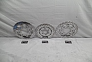 Suzuki VZR1800 M109r Steel Rotors AFTER Chrome-Like Metal Polishing and Buffing Services / Restoration Services