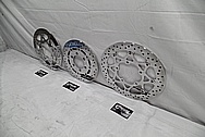 Suzuki VZR1800 M109r Steel Rotors AFTER Chrome-Like Metal Polishing and Buffing Services / Restoration Services