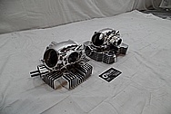 2008 Ducatti 1100 Monster Aluminum Cylinder Heads AFTER Chrome-Like Metal Polishing and Buffing Services / Restoration Services