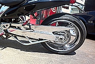 Suzuki Hayabusa Aluminum Swingarm AFTER Chrome-Like Metal Polishing and Buffing Services