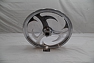 Aluminum Motorcycle / Bike Wheels AFTER Chrome-Like Metal Polishing and Buffing Services / Restoration Services