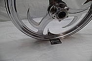 Aluminum Motorcycle / Bike Wheels AFTER Chrome-Like Metal Polishing and Buffing Services / Restoration Services